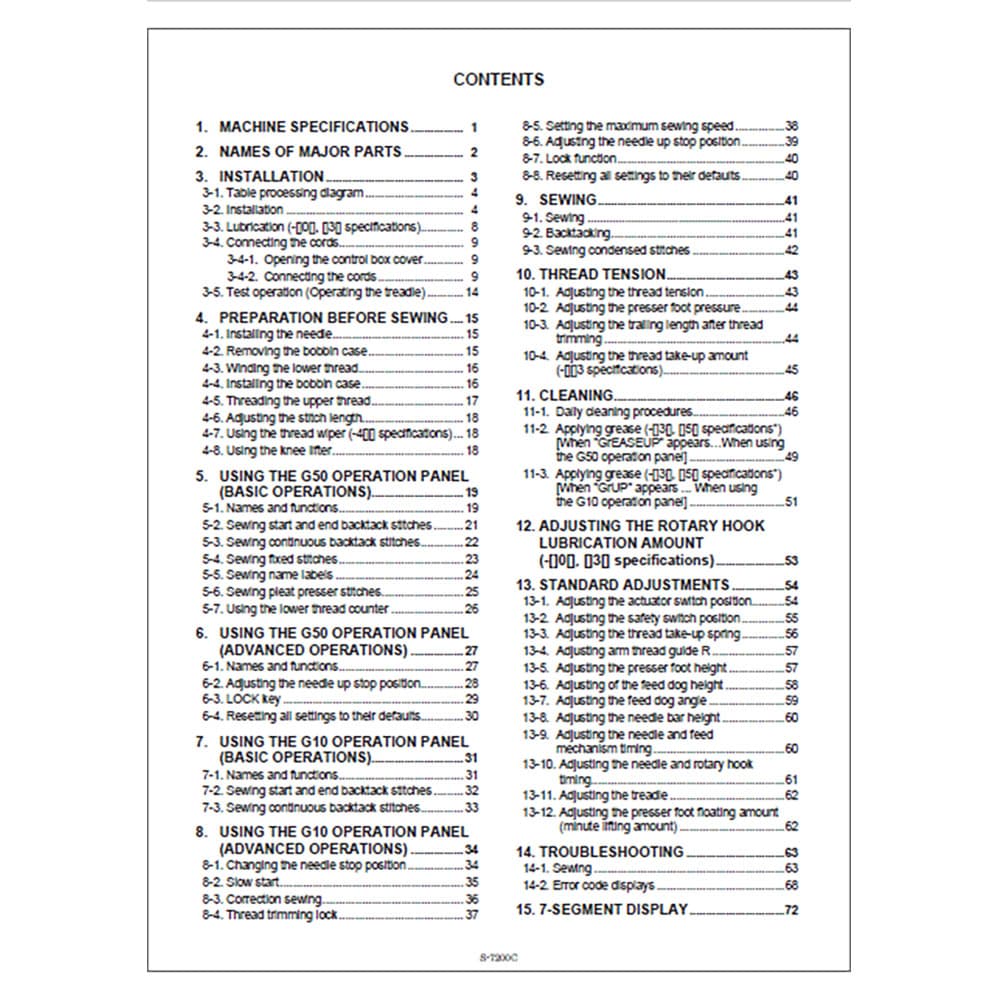Brother S-7200C Instruction Manual image # 117632