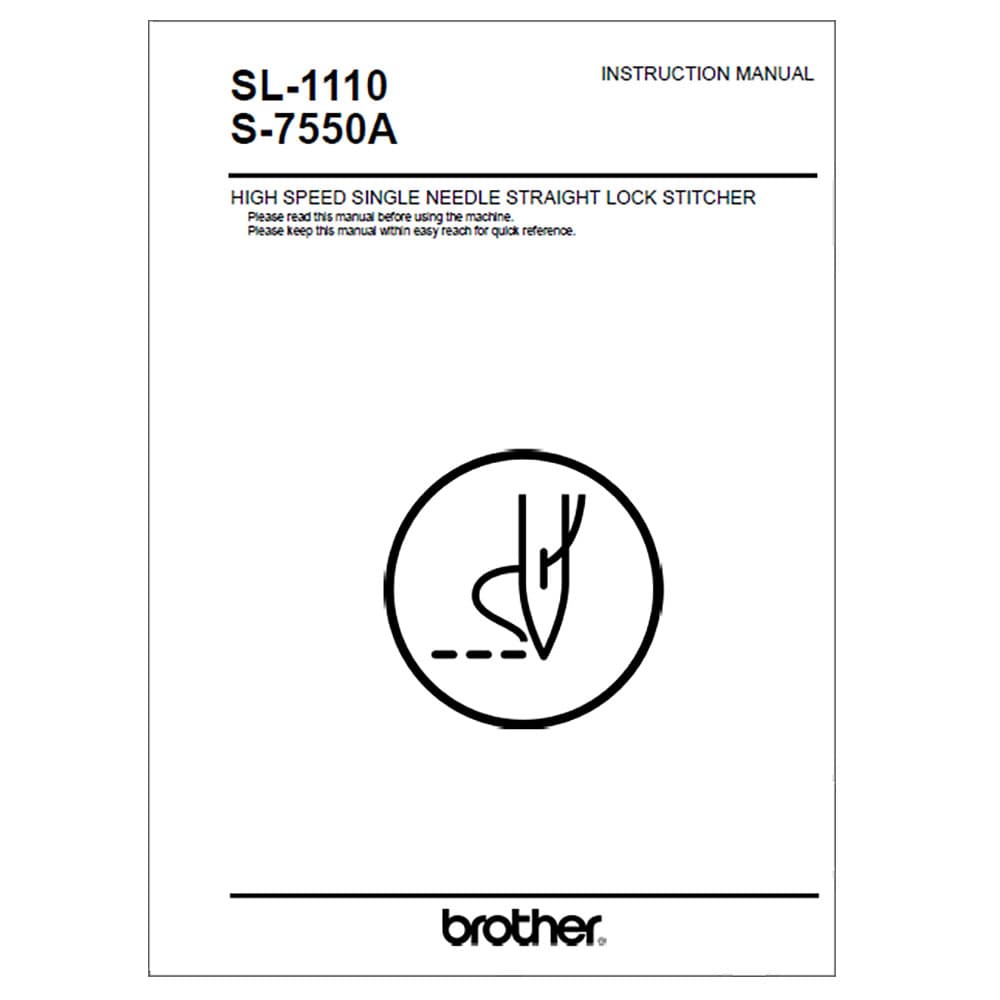 Brother SL-1110 Instruction Manual image # 115383