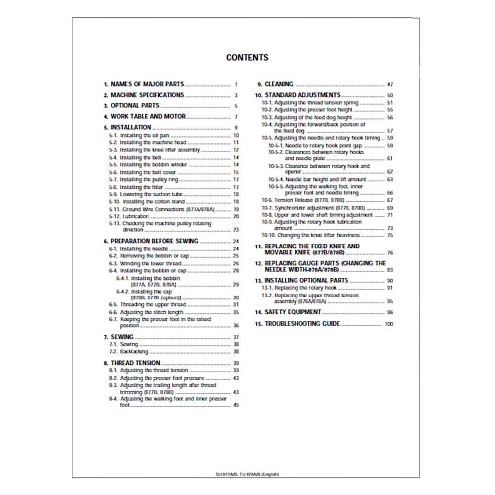 Brother SU-877B Instruction Manual image # 117657