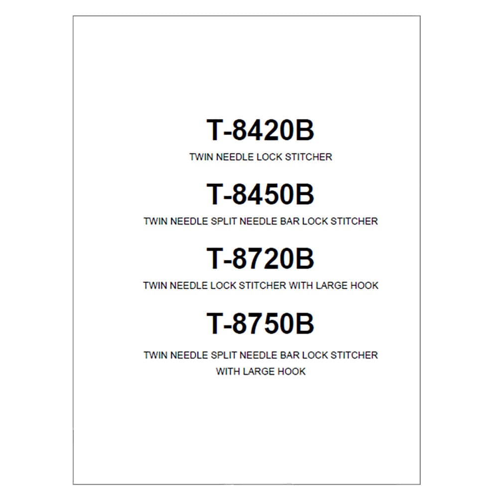 Brother T-8420B Instruction Manual image # 117661