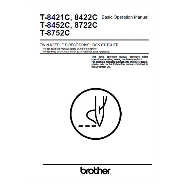 Brother T-8422C Instruction Manual image # 117670