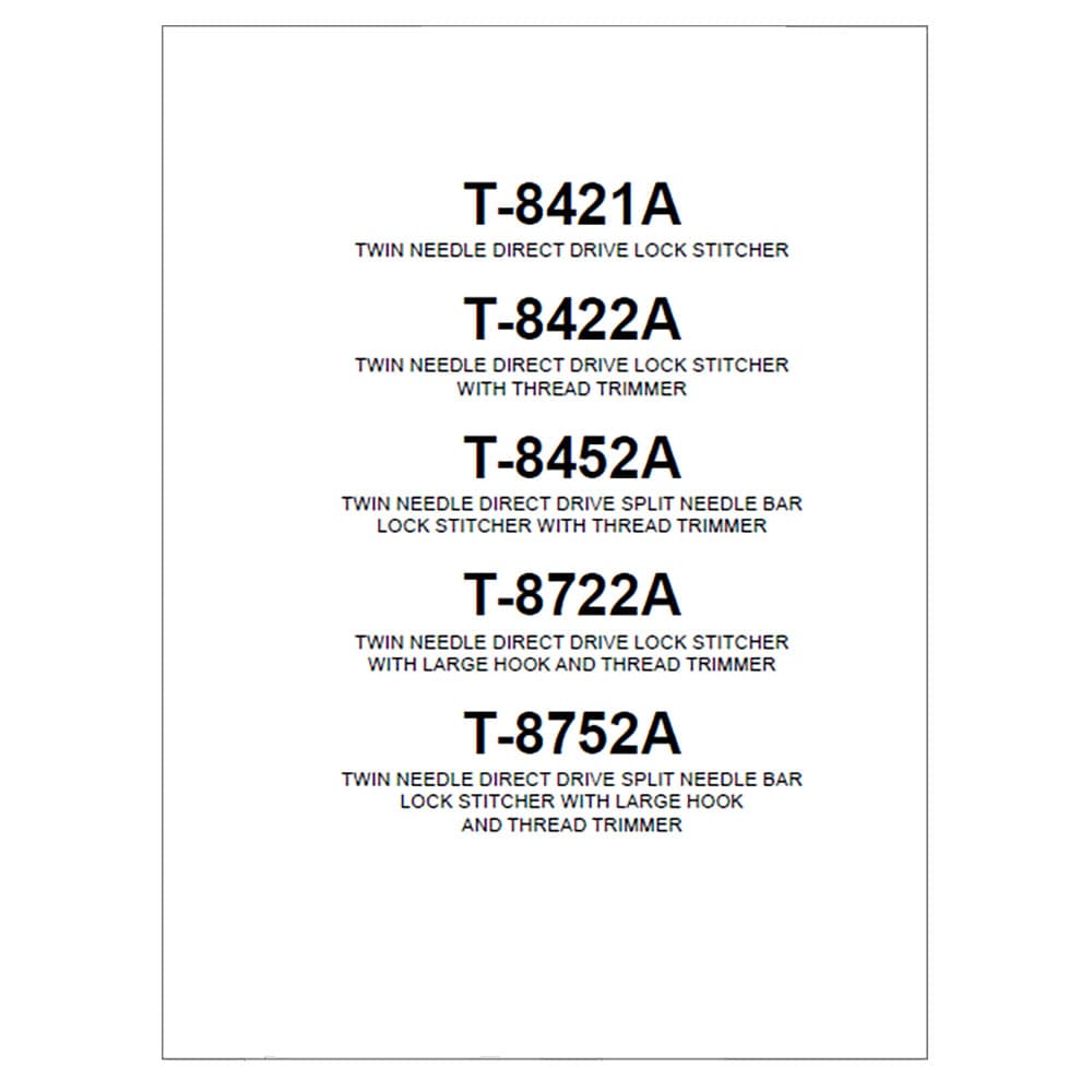 Brother T-8452A Instruction Manual image # 117674