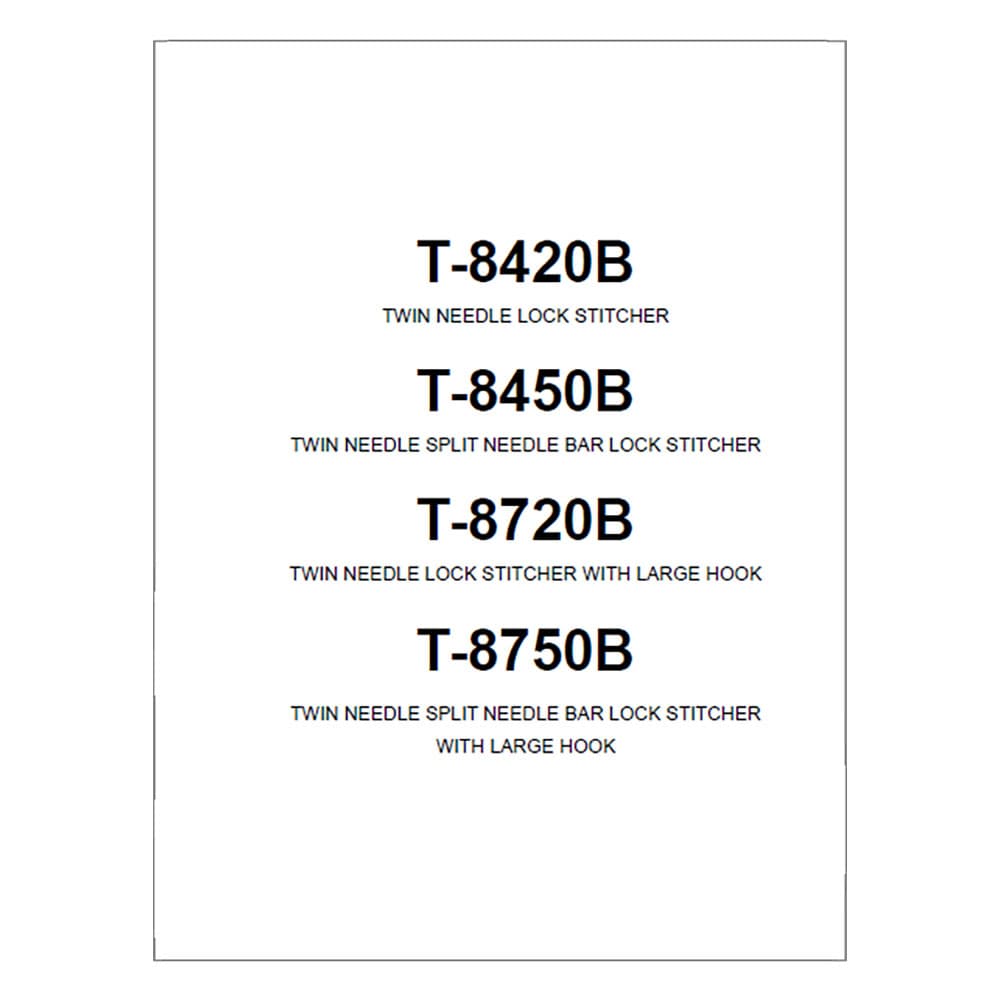 Brother T-8720B Instruction Manual image # 117677