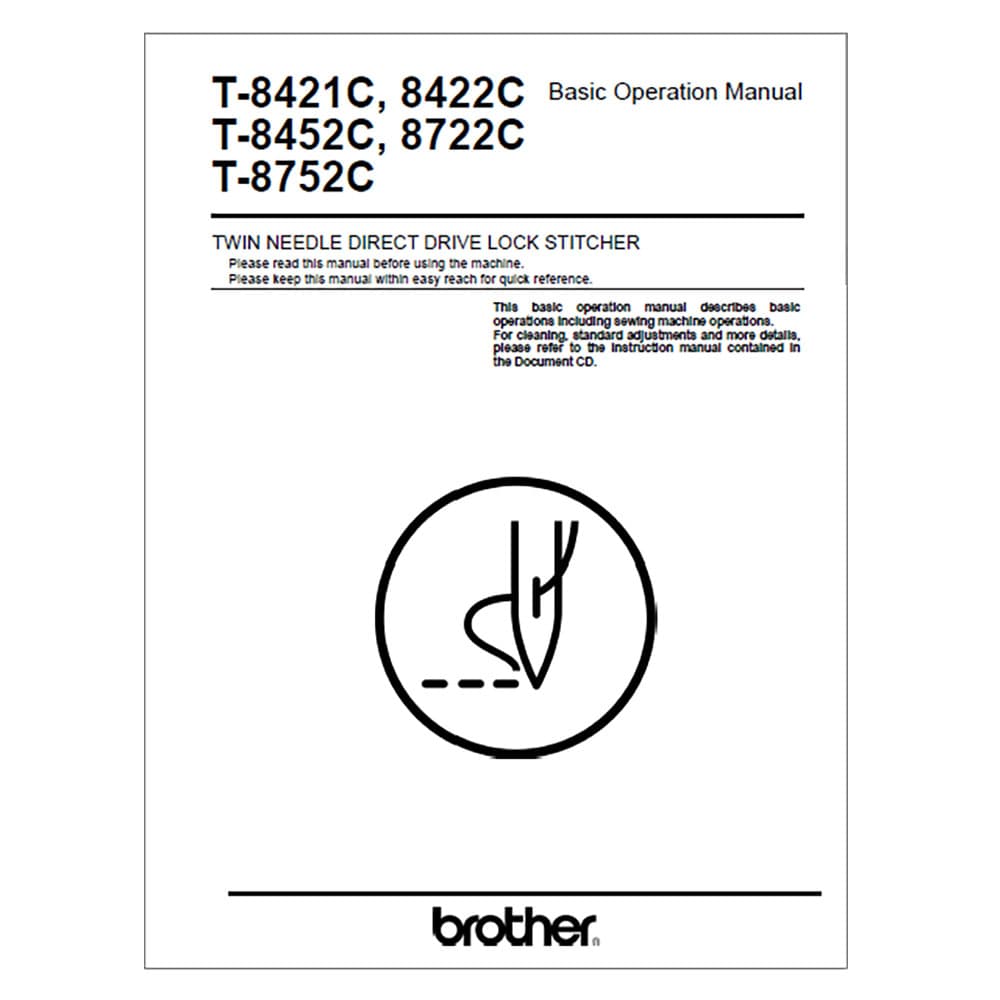Brother T-8722C Instruction Manual image # 117681