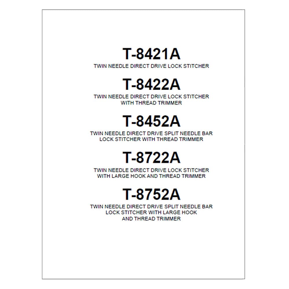 Brother T-8752A Instruction Manual image # 117685