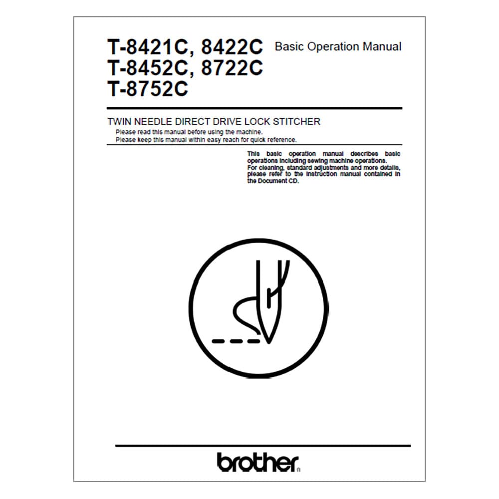 Brother T-8752C Instruction Manual image # 117688