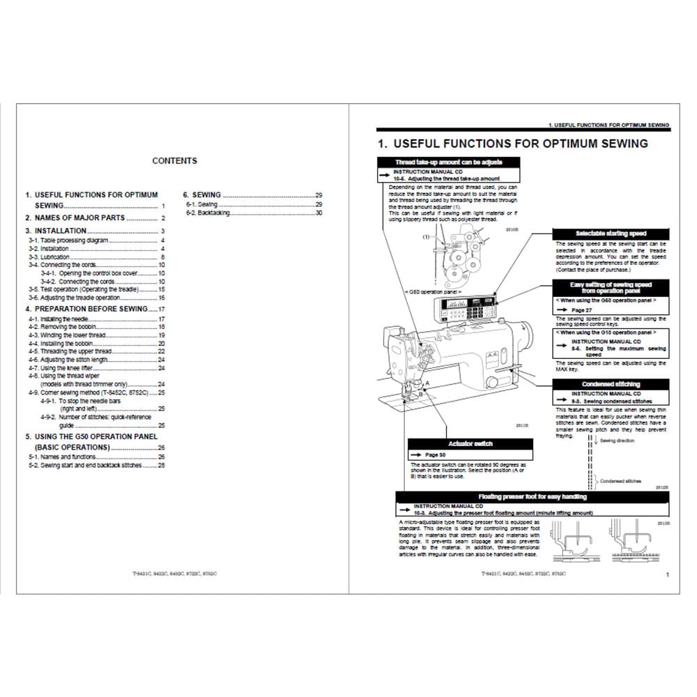 Brother T-8752C Instruction Manual image # 117687