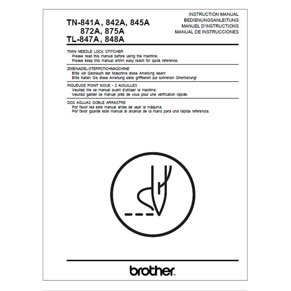 Brother TL-847A Instruction Manual image # 117690
