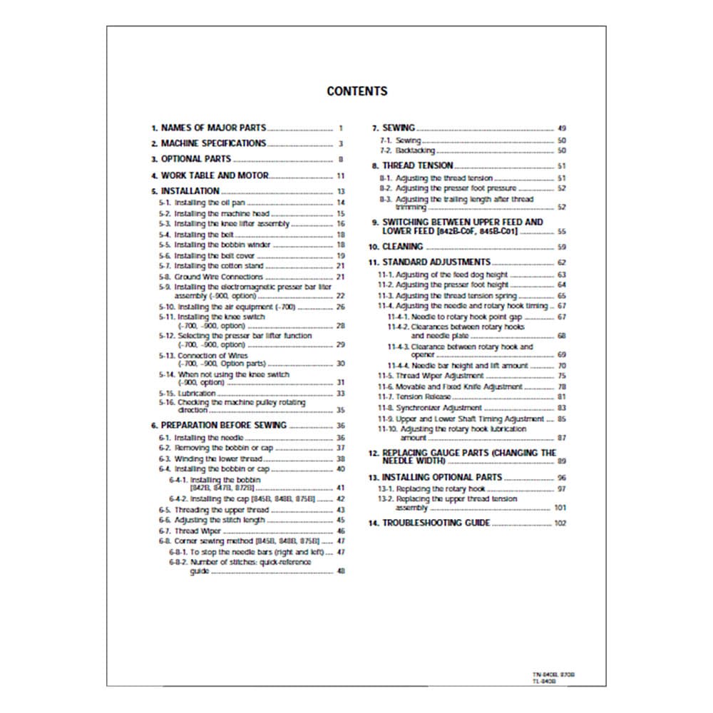 Brother TL-847B Instruction Manual image # 117692