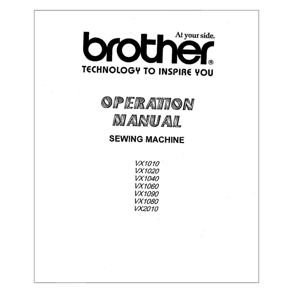 Brother VX-2010 Instruction Manual image # 117792