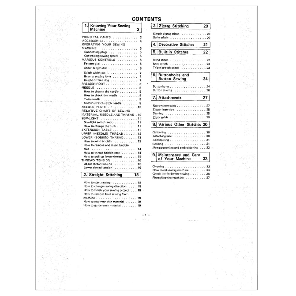 Brother VX-640 Instruction Manual image # 117797