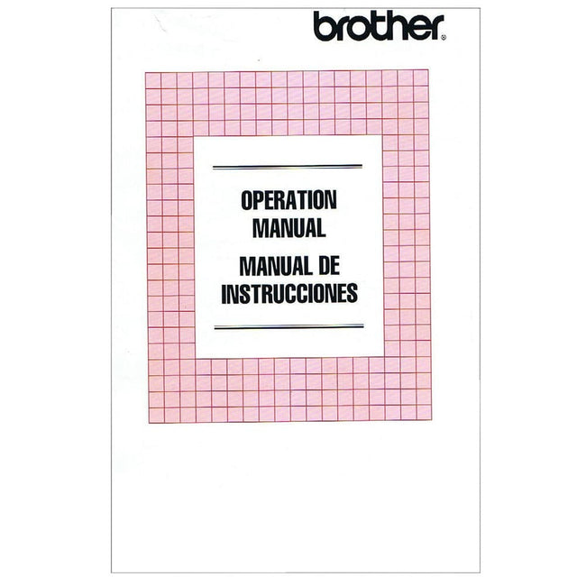 Brother VX1100 Instruction Manual