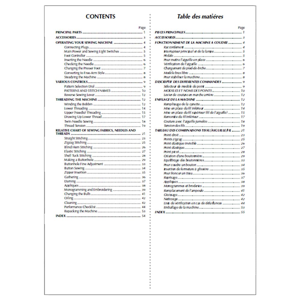Brother VX-1400 Instruction Manual image # 118661