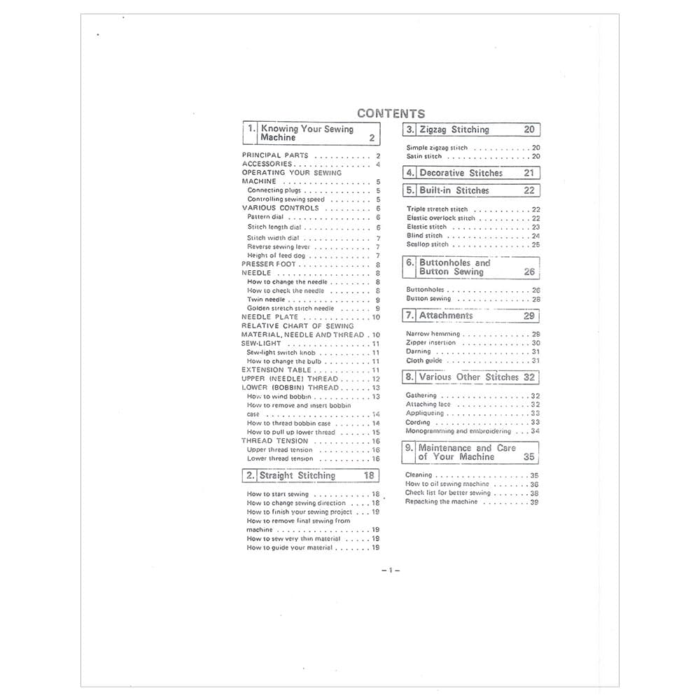 Brother VX560 Instruction Manual image # 115398