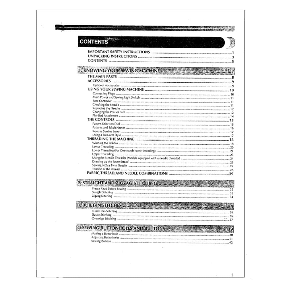 Brother XL-2130 Instruction Manual image # 117841