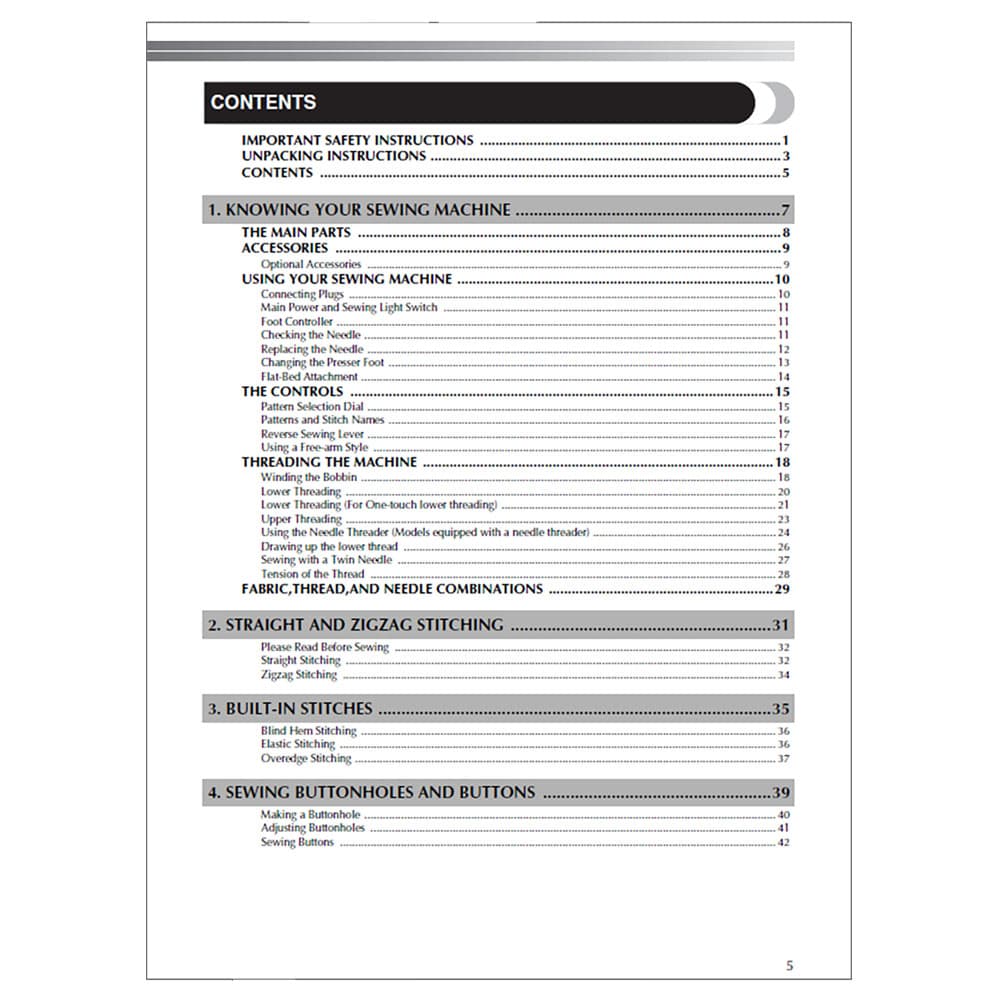 Brother XL-2230 Instruction Manual image # 117893