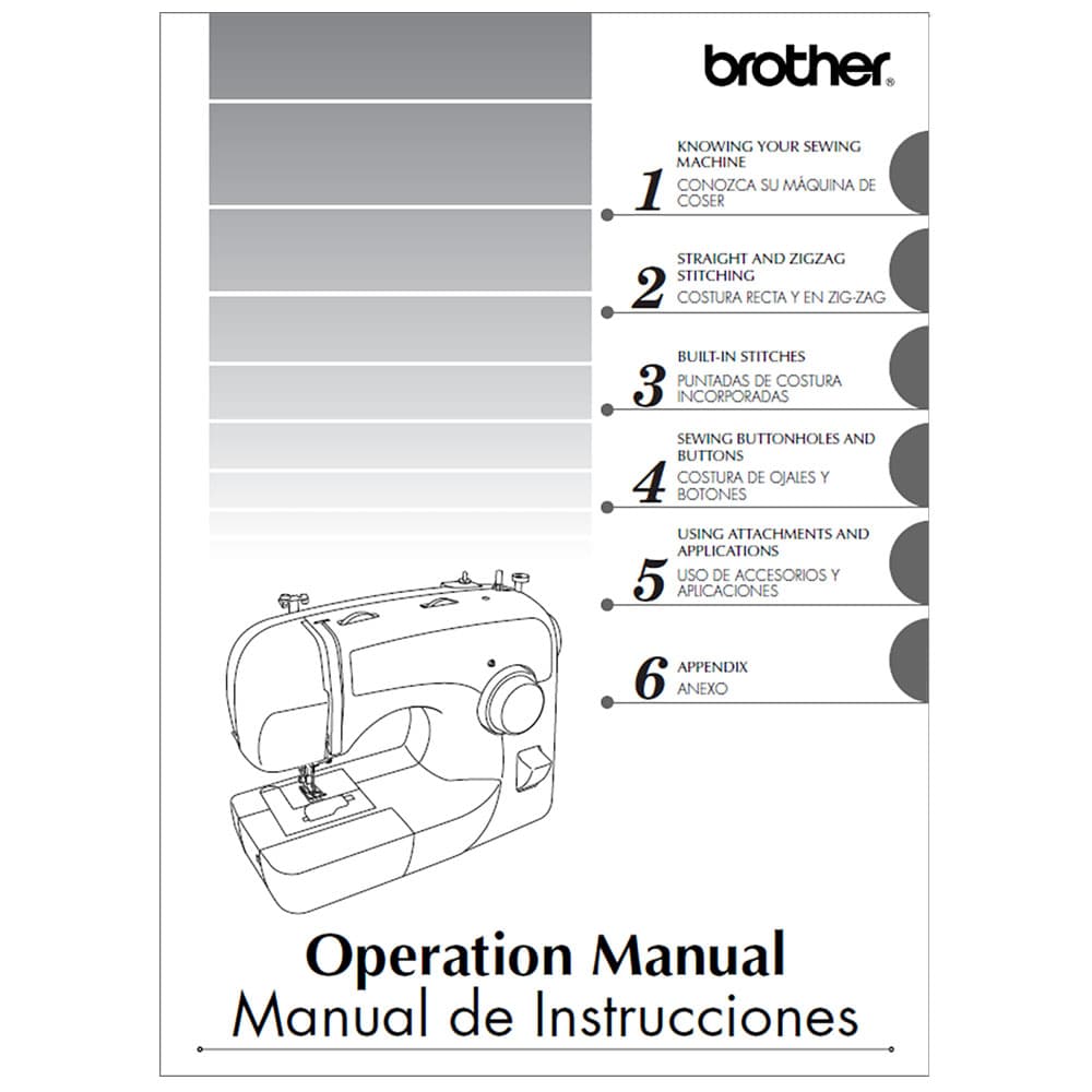 Brother XL2600I Manual for Sewing Machine Get Started with Ease Brother XL2600I Manual for Sewing Machine Get Started with Ease