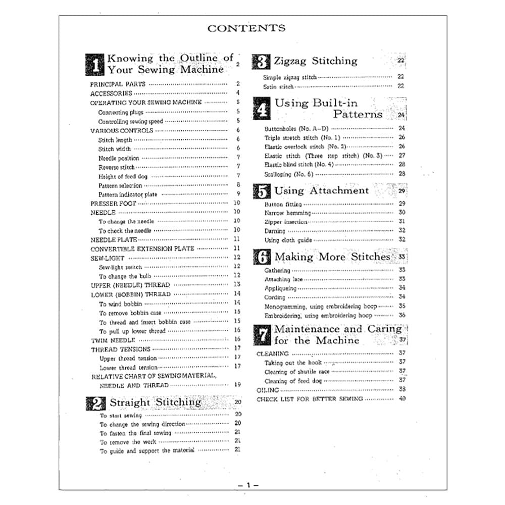Brother Convertible XL-3001 Instruction Manual image # 117845