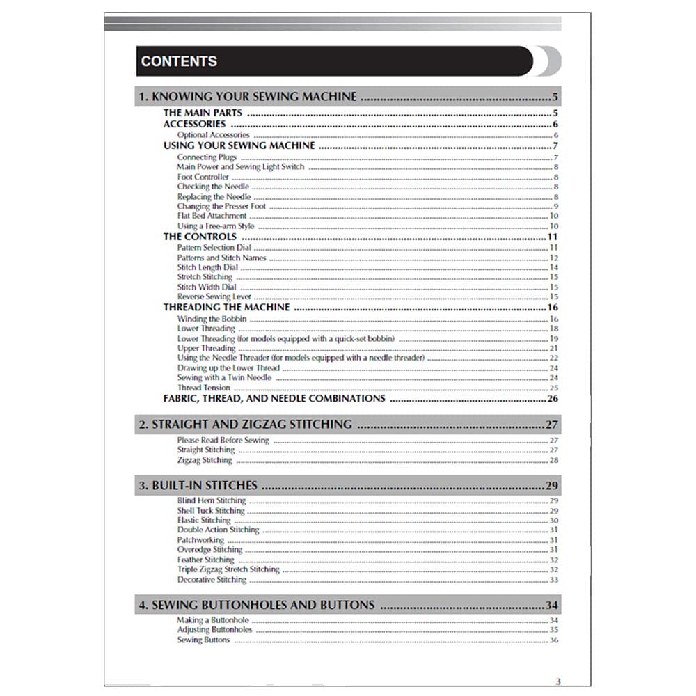 Brother XL-3500 Instruction Manual image # 117916