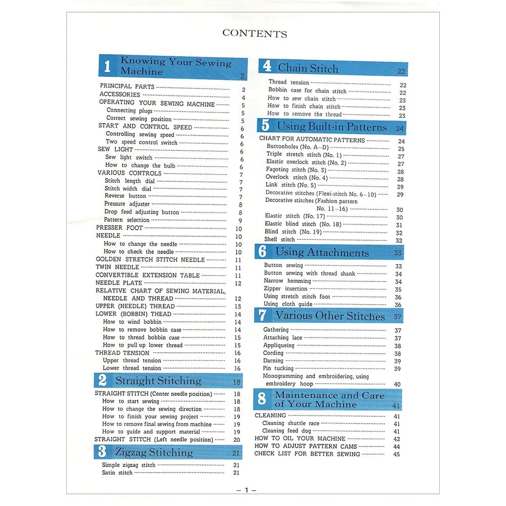 Brother XL-5001 Instruction Manual image # 117929