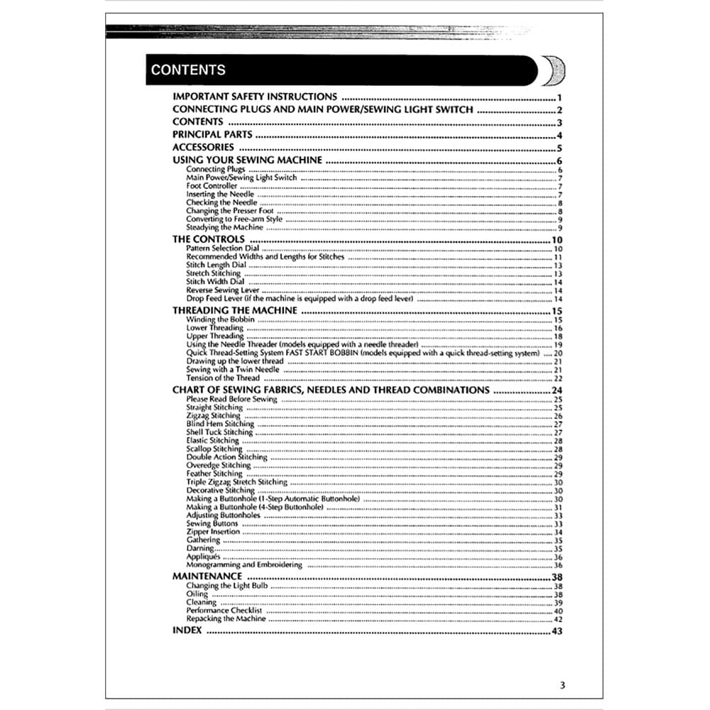 Brother XL-5500 Instruction Manual image # 117934