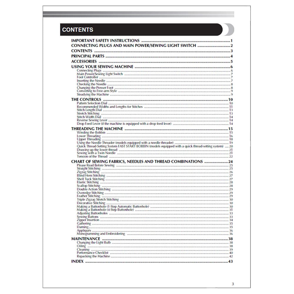 Brother XL-5700 Instruction Manual image # 117938
