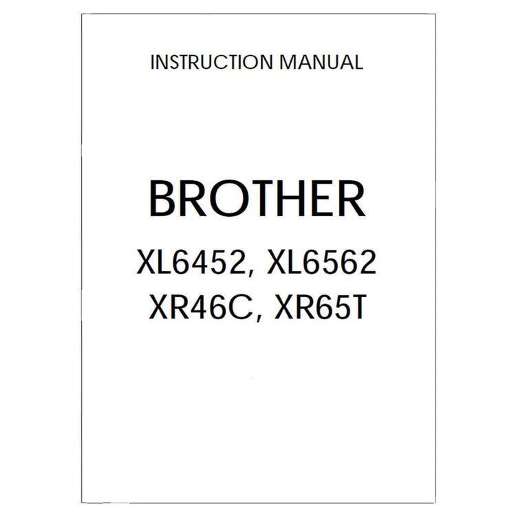 Brother XL-6562 Instruction Manual image # 117942