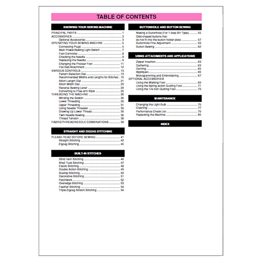 Brother XL-6562 Instruction Manual image # 117943