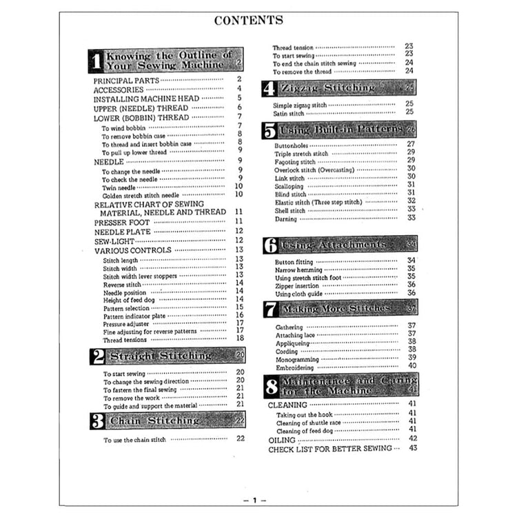 Brother XL-706 Instruction Manual image # 117860