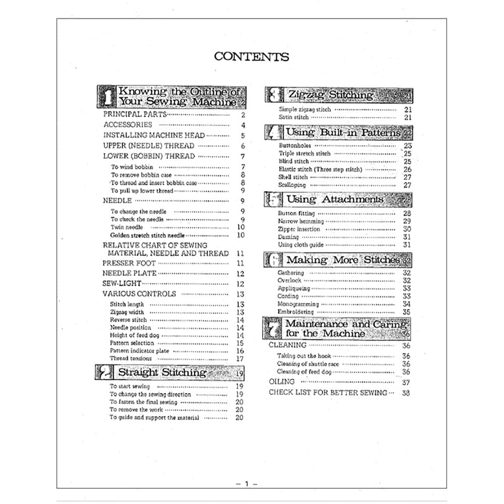 Brother XL-791 Instruction Manual image # 117871