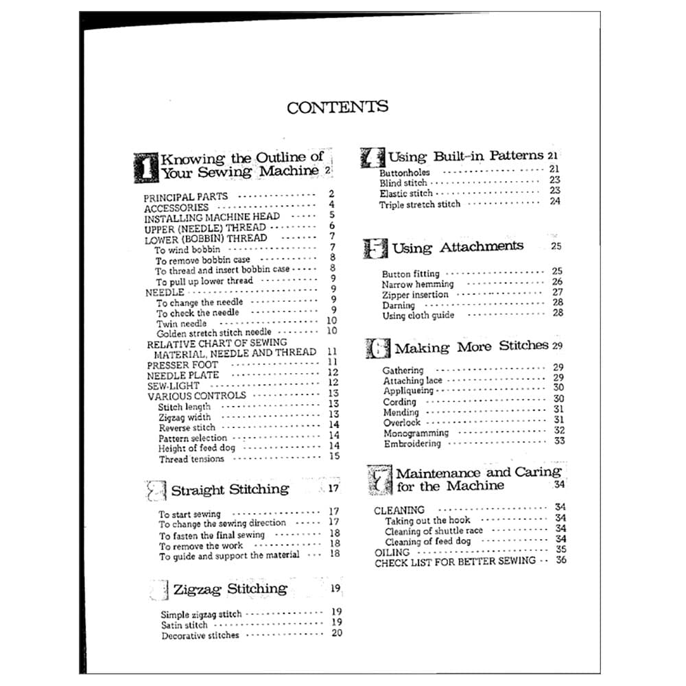 Brother XL-795 Instruction Manual image # 117872
