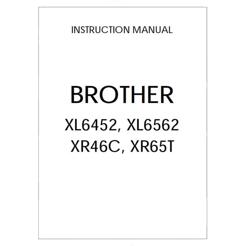 Brother XR-46C Instruction Manual image # 118730