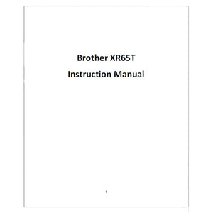 Brother XR-65T Instruction Manual image # 118735