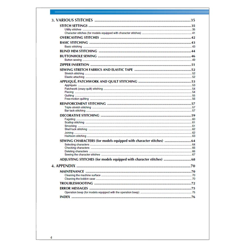 Brother XR-9500PRW Instruction Manual image # 117958