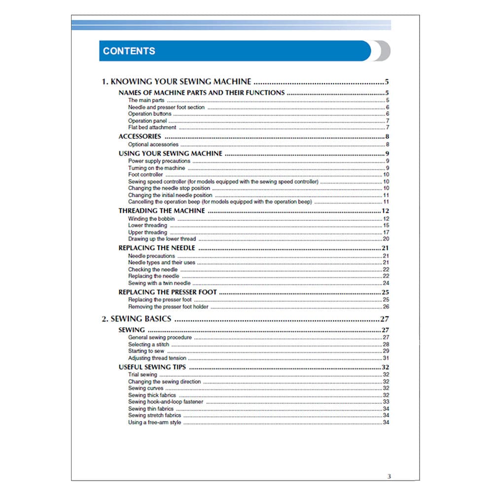Brother XR-9500PRW Instruction Manual image # 117959