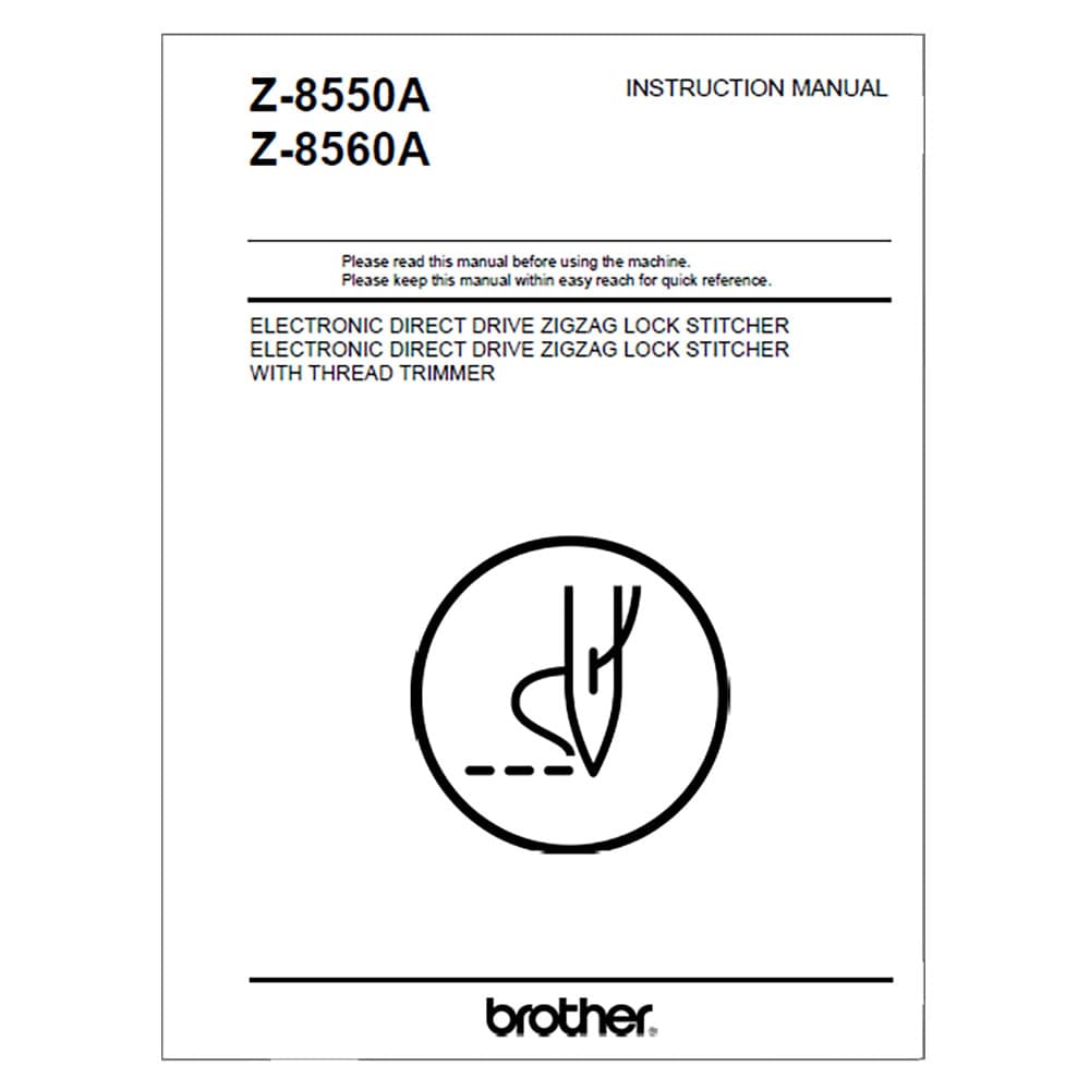Brother Z-8550A Instruction Manual image # 117965