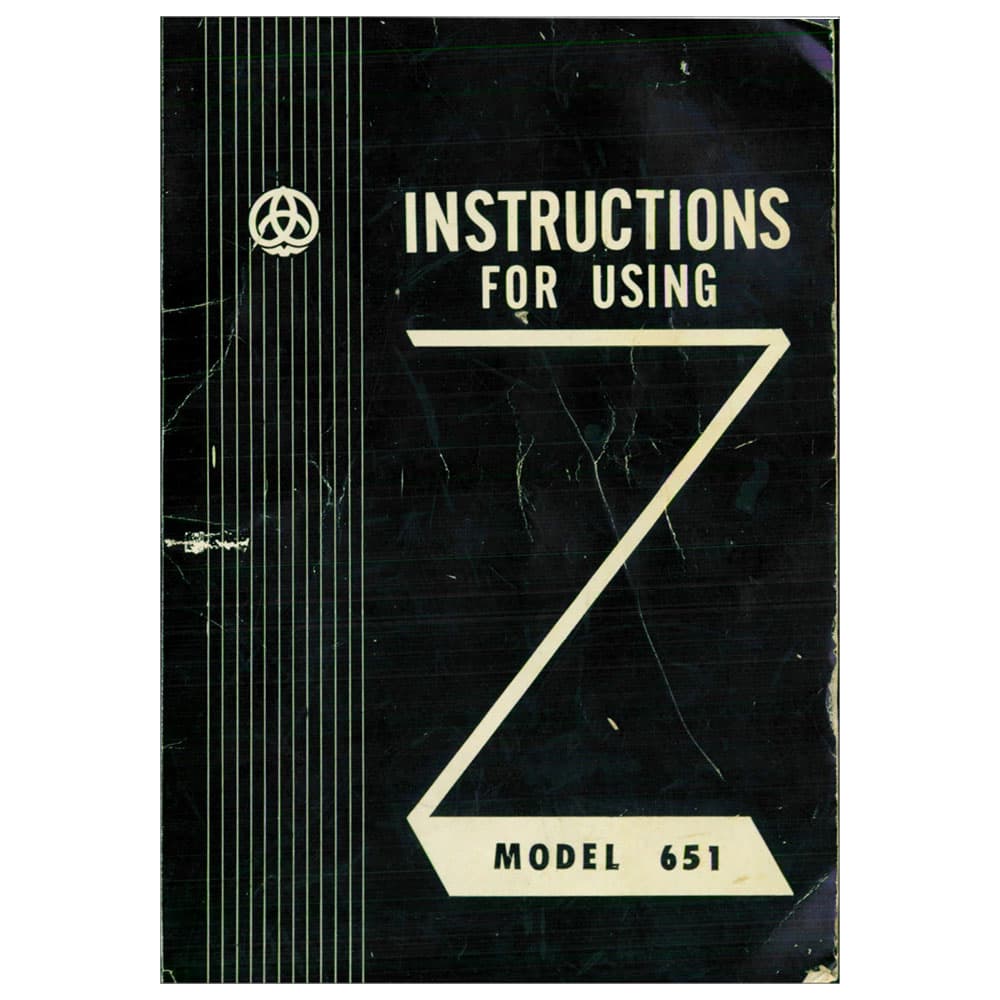 Brother Z-651 Instruction Manual image # 117962
