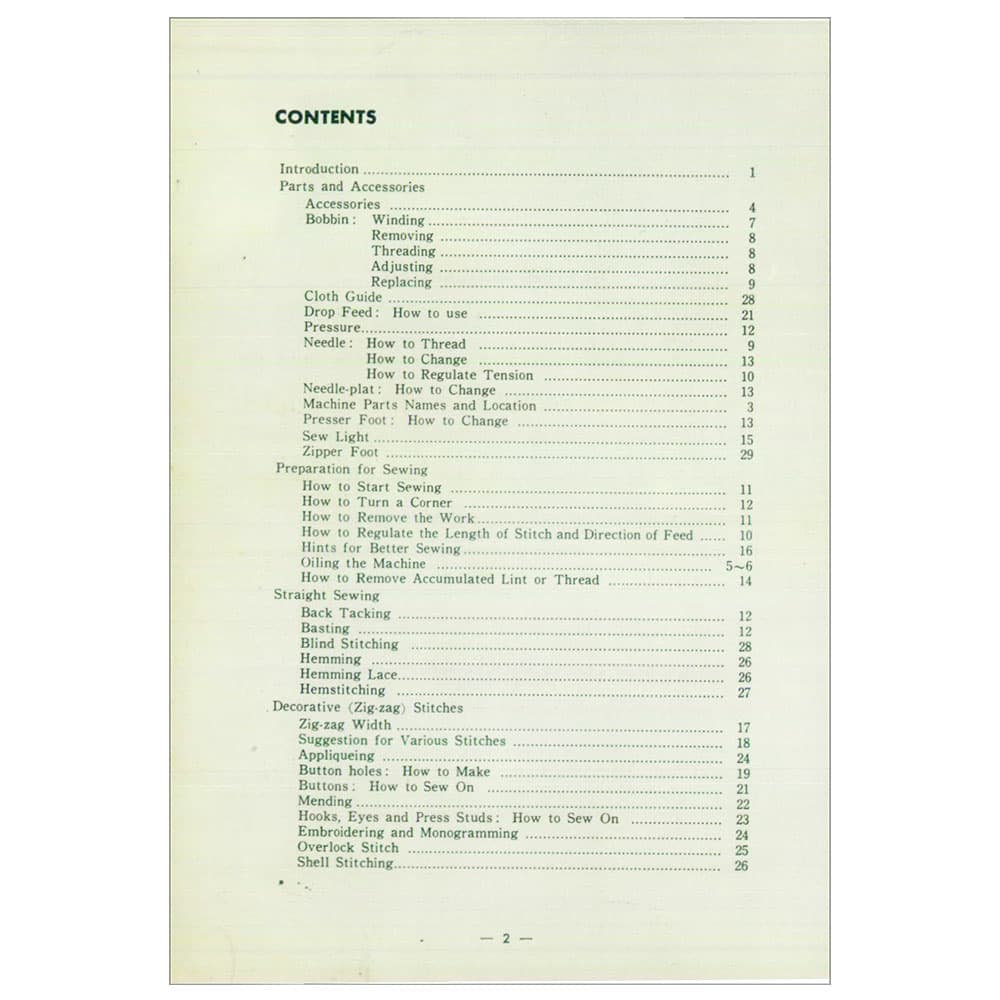 Brother Z-651 Instruction Manual image # 117961