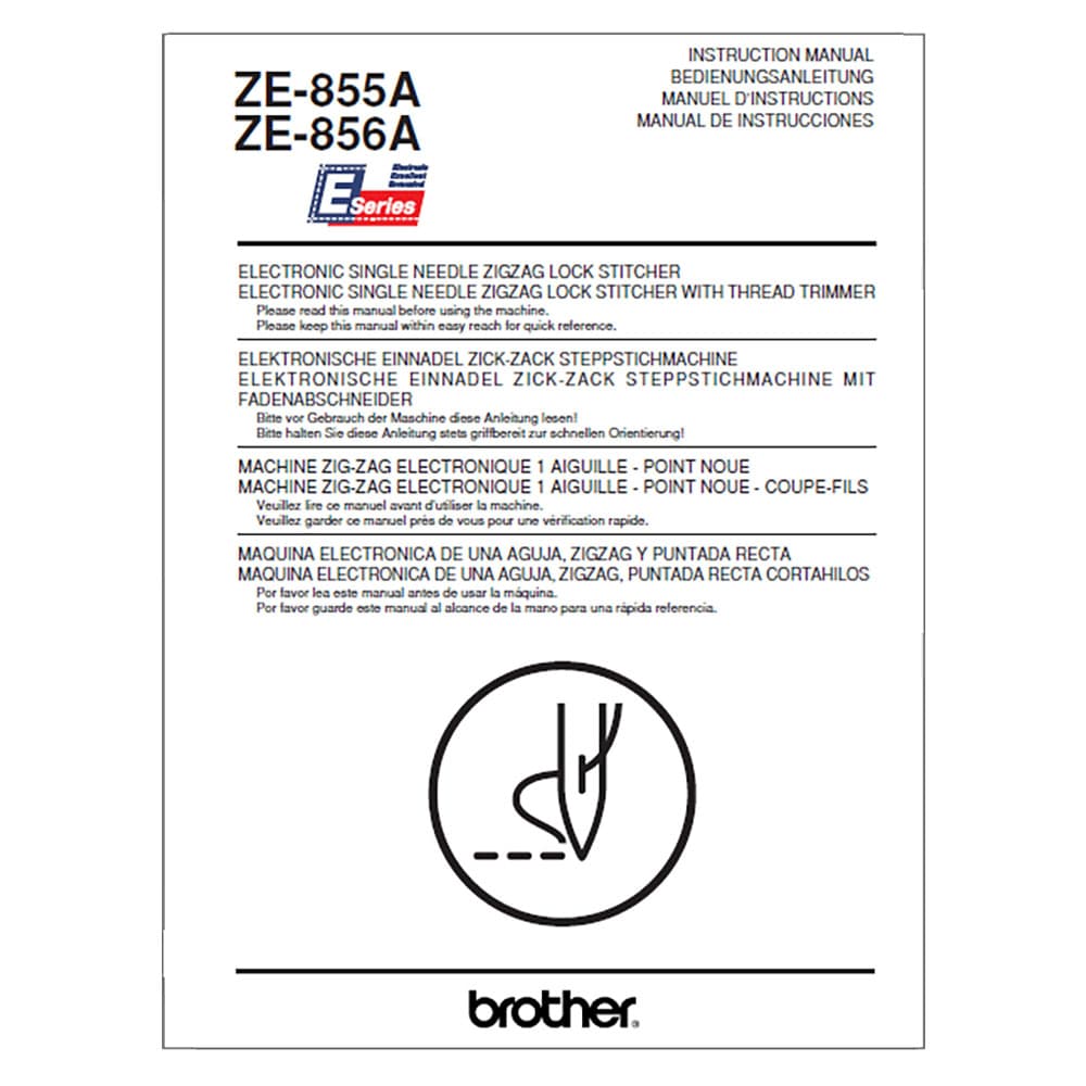 Brother ZE-856A Instruction Manual image # 117973