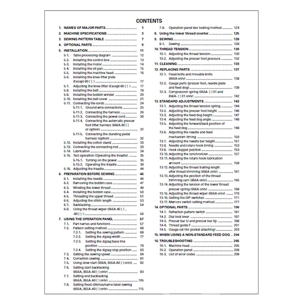 Brother ZE-855A Instruction Manual image # 117972