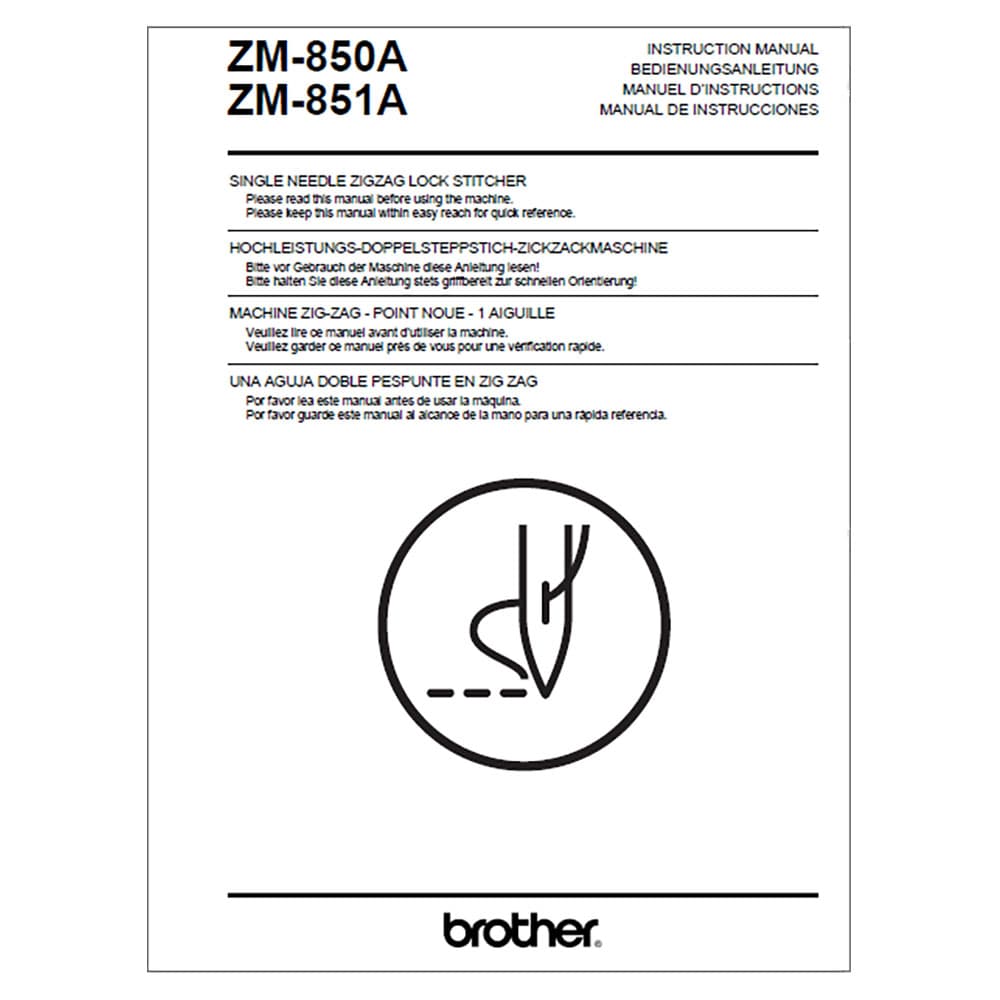 Brother ZM-851A Instruction Manual image # 117984