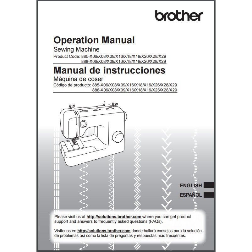 Instruction Manual, Brother BM2800 image # 30193