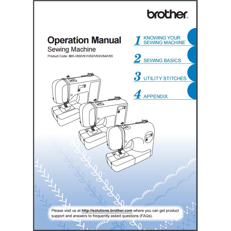 Instruction Manual, Brother CE7070PRW image # 30265