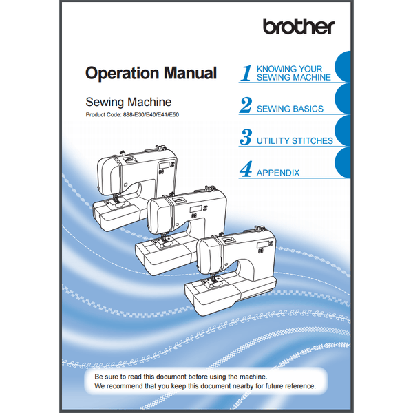 Instruction Manual, Brother CX205LA
