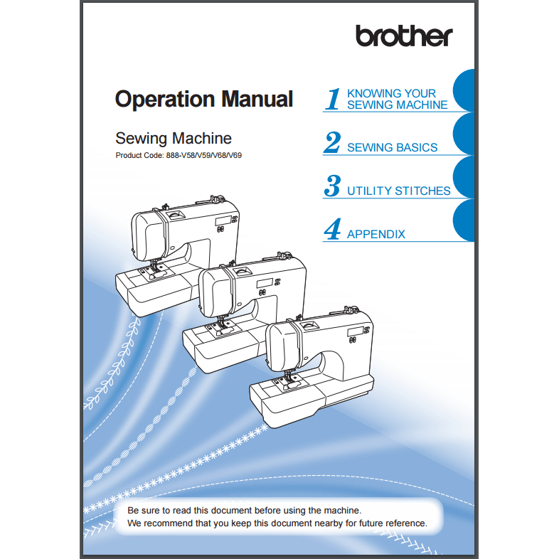 Instruction Manual, Brother DZ2400 image # 30362
