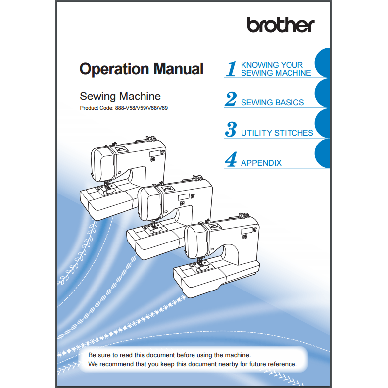 Instruction Manual, Brother DZ2750 image # 30370