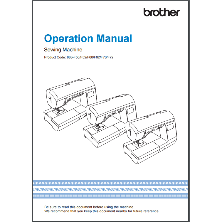 Instruction Manual, Brother NQ1300PRW image # 30385