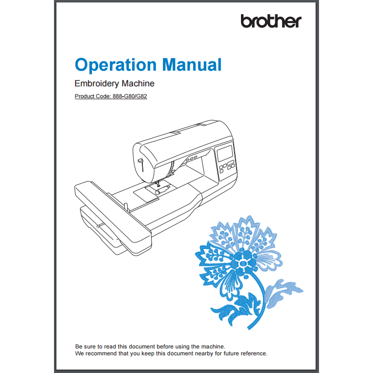 Instruction Manual, Brother NQ1400E image # 30386