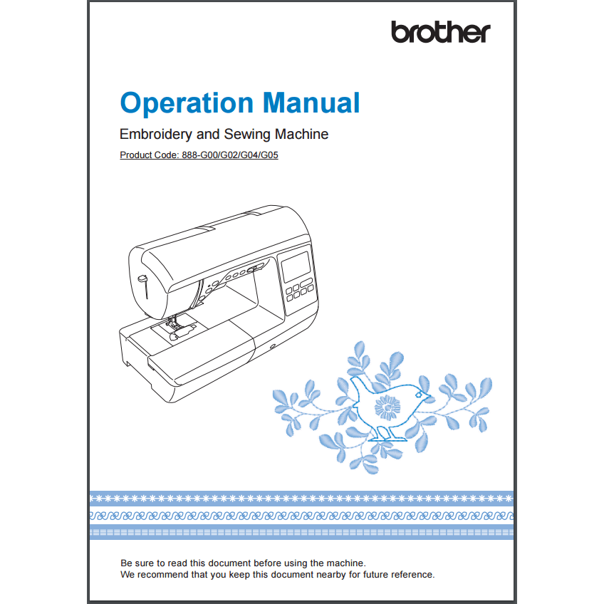 Instruction Manual, Brother NQ3500D image # 30389
