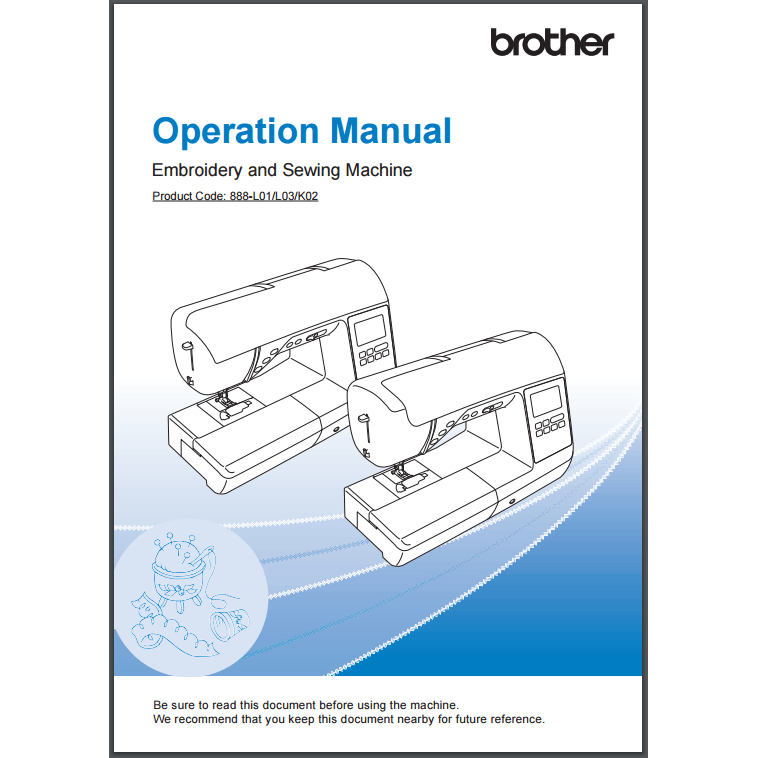 Instruction Manual, Brother NS2750D image # 30395